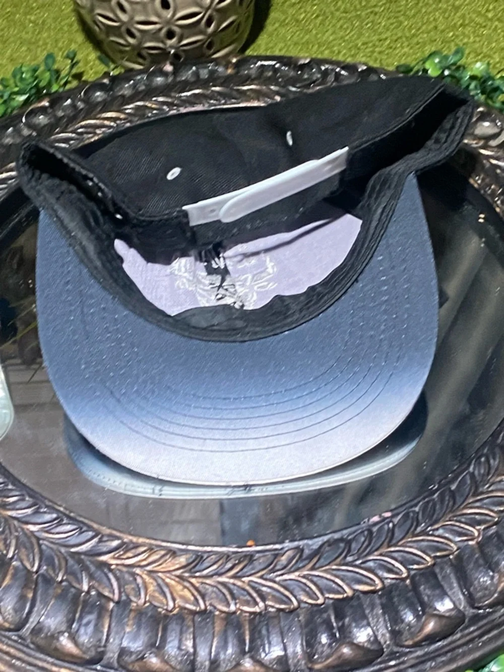 Salvage Black and Gray Ombre Bull Logo Snapback Hat